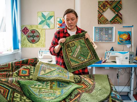 The Hinterveld Mill operates outside Gqeberha, South Africa, turning fleece into finished fabric.