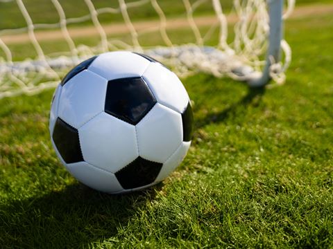 Football and goal