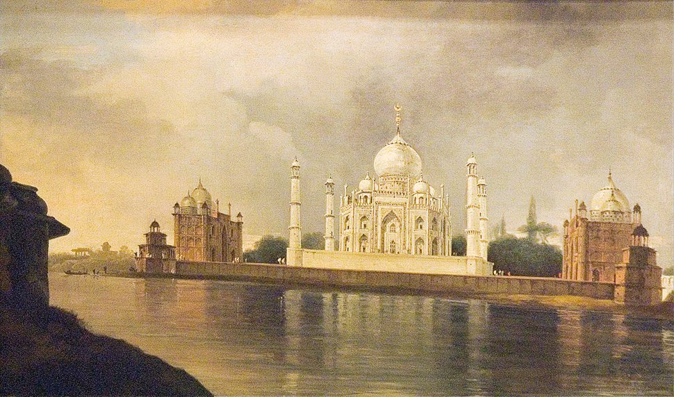“It appears like a perfect pearl on an azure ground. The effect is such I have never experienced from any work of art,” said painter William Hodges of the Taj Mahal. Hodges spent some six years in the early 1780s traveling and recording the landscape and architecture of India in watercolor and oil paintings.