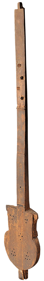 A Byzantine-era Egyptian-made lute dated between 200-500 CE included peg holes, a wooden nut on top of the neck and indentations on the soundboard. These advancements suggest the instrument could be an ancestor to the guitar and others in its family.