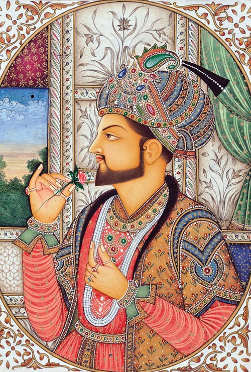 An Indian School portrait of Mughal emperor Shah Jahan.