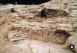 Excavations at Jiroft’s Konar Sandal A, one of the site’s two major mounds, are revealing the base of what may have been one of the world’s largest ziggurats.