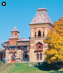 Built on the 18-acre estate that Frederic Edwin Church purchased in 1860, Olana, in its original design, was based on a French manor. Today the house is a National Historic Landmark visited by some 150,000 people each year.