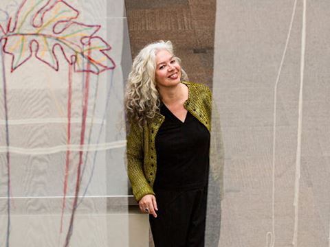 Sara Domingos, an abstract artist, created The Acanthus Smile, which is displayed at the Museum of Lisbon’s Roman Theatre.