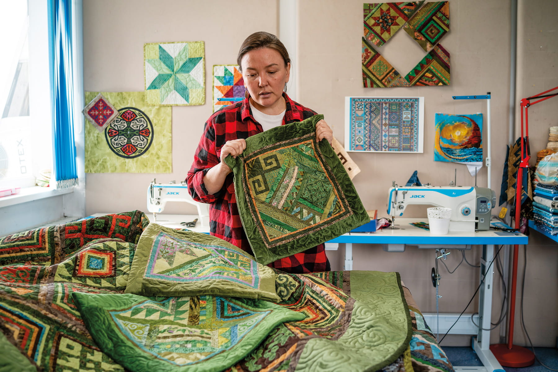The Hinterveld Mill operates outside Gqeberha, South Africa, turning fleece into finished fabric.
