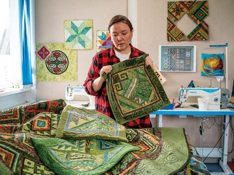 The Hinterveld Mill operates outside Gqeberha, South Africa, turning fleece into finished fabric.