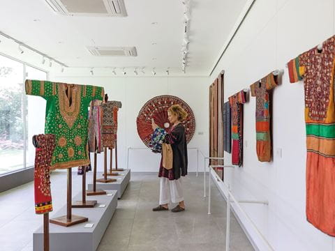 The vibrant textile legacy of minority communities in Pakistan’s southeastern province of Sindh are among those on display at Nasreen ki Haveli in Karachi.