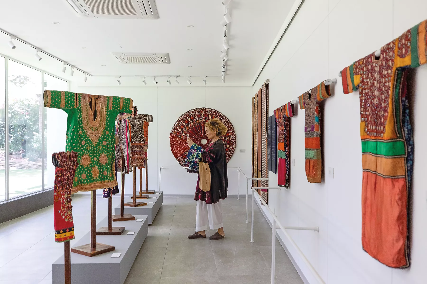 The vibrant textile legacy of minority communities in Pakistan’s southeastern province of Sindh are among those on display at Nasreen ki Haveli in Karachi.
