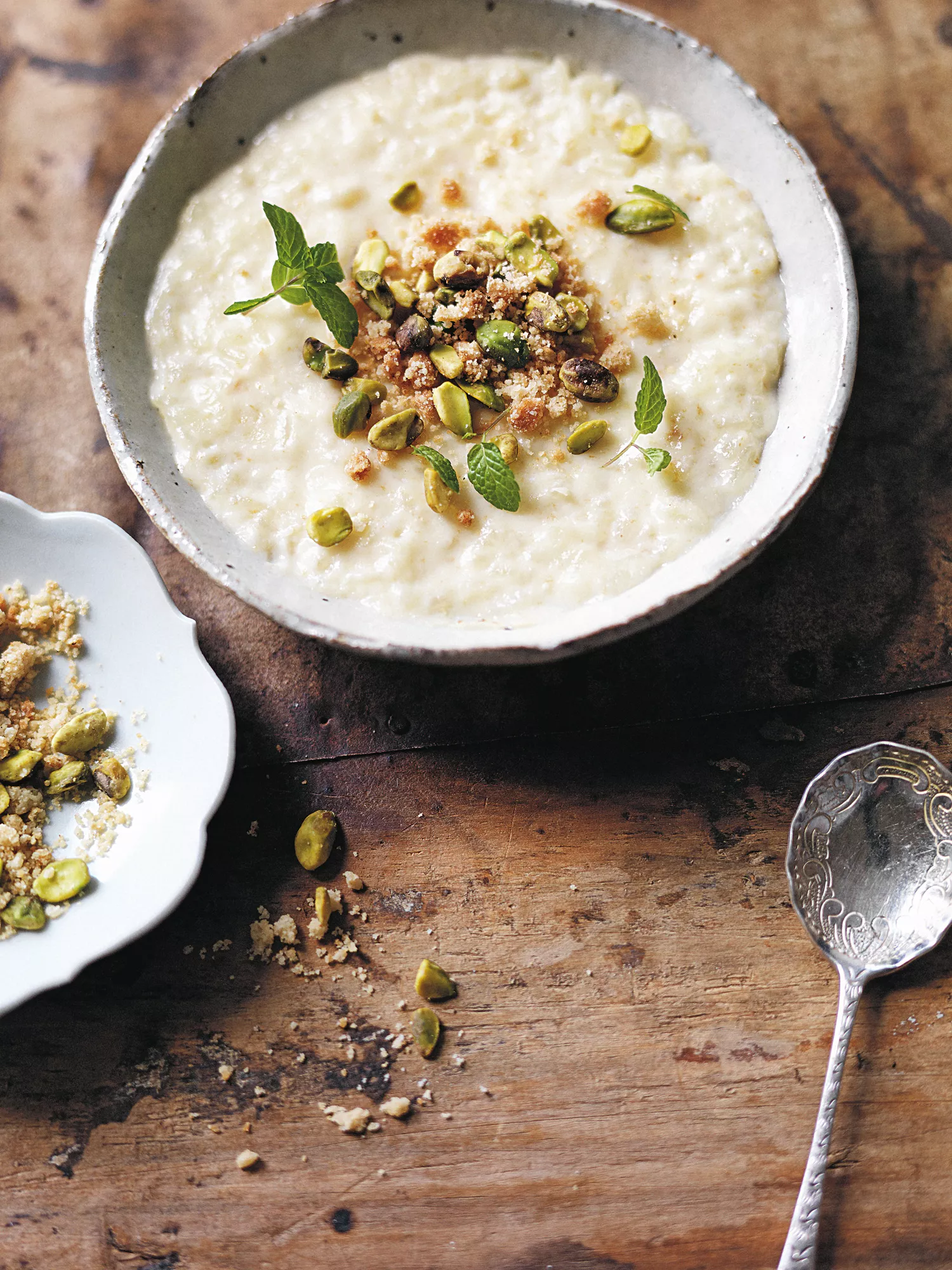 Rosewater Sutlaç With Pistachio Crumble