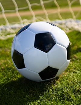 Football and goal