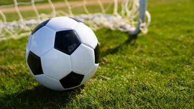 Football and goal