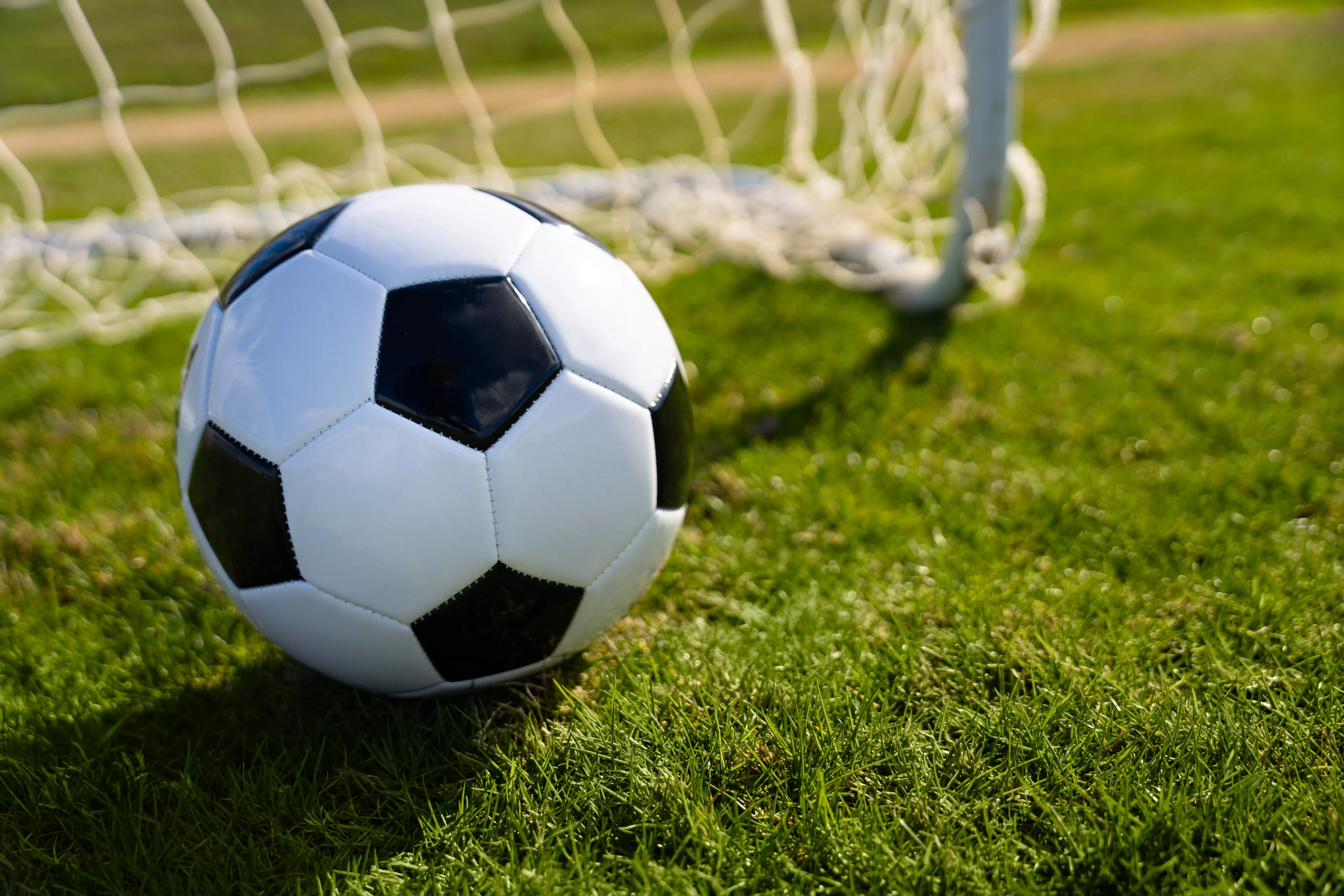 Football and goal