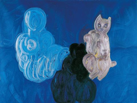 The show includes “Untitled 1989,” an acrylic-on-canvas piece. Courtesy of Ömer Uluç.
