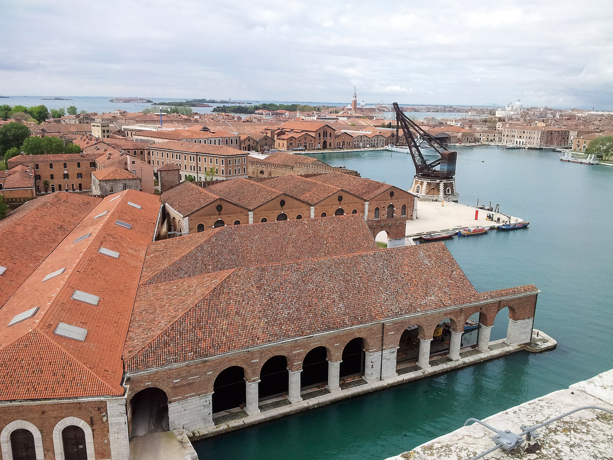 The Arsenale, a historical complex of shipyards and warehouses in Venice, Italy, today hosts the architecture and art exhibitions of the biennale. 