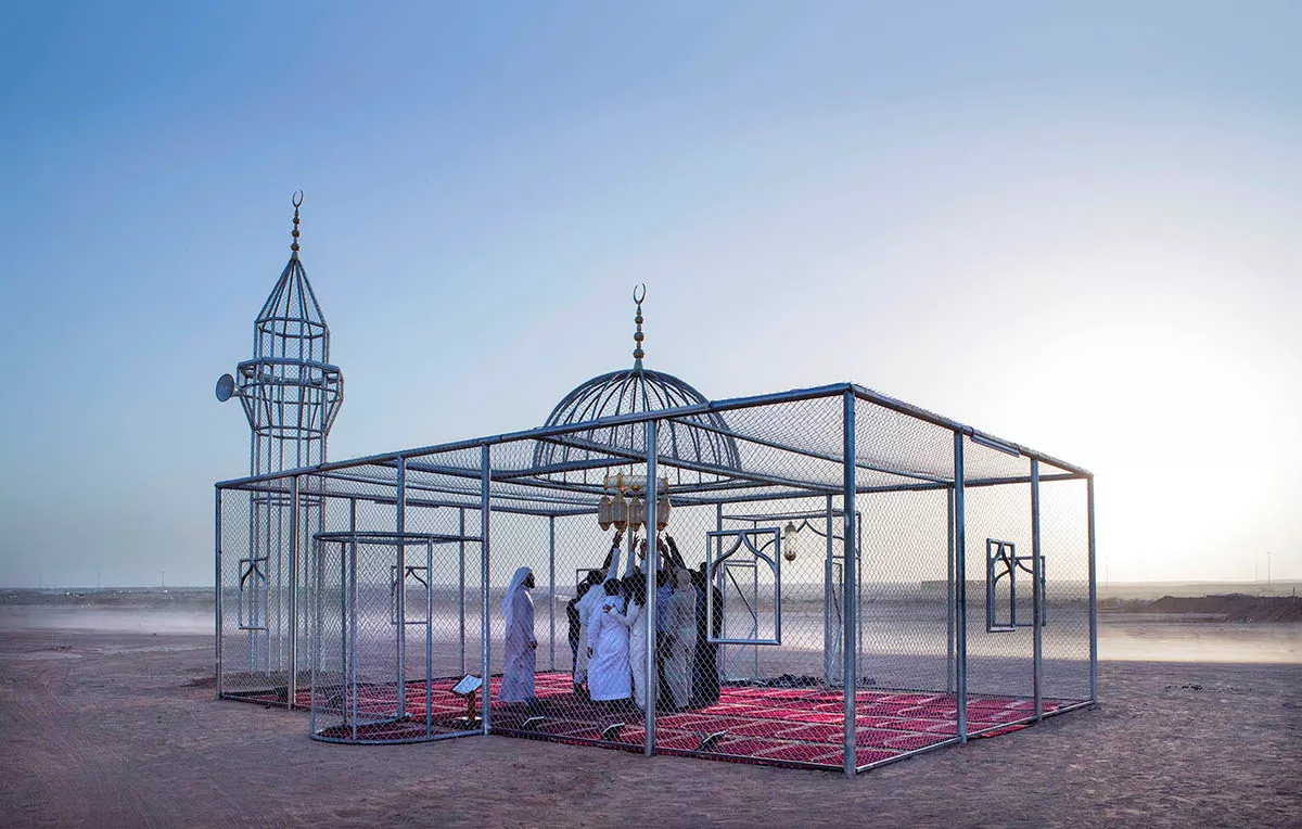 <p align="LEFT" dir="LTR"><span lang="EN">"The older generation has more beliefs than knowledge, and our generation has more knowledge than beliefs. So we&rsquo;re trying to find beliefs that can be harmonized with our knowledge," artist Ajlan Gharem says about his 2015 work, "Paradise Has Many Gates," which was shown during the "Parallel Kingdom" exhibit at Houston&rsquo;s Station Museum. </span></p>
