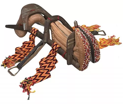 Two passenger camel saddle