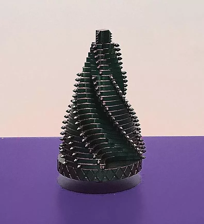 Monira Al Qadiri, "OR-BIT 1," 2016, 3D-printed plastic, automotive paint and levitation module.