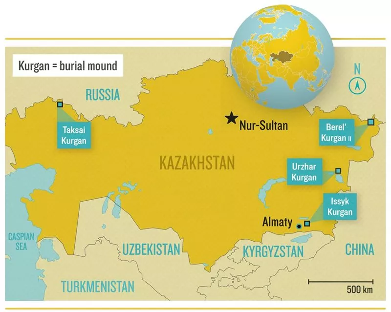 Map of Kazakhstan