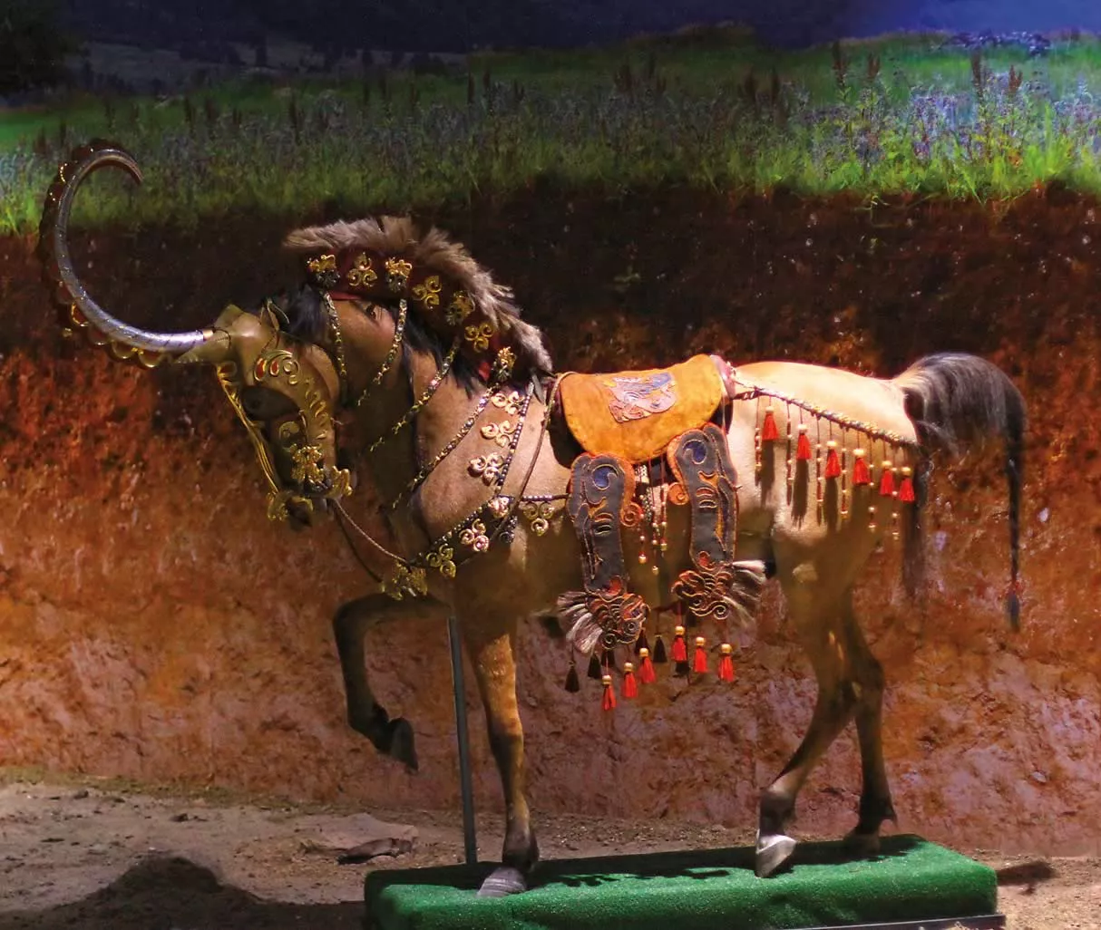 One of the 13 horses found at Berel’ Kurgan ii in the Altai Mountains in East Kazakhstan.