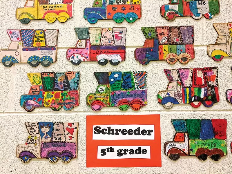 Inspired by their encounter with the “jingle truck,” each student at the Orchard Knob Elementary School who attended the March 2020 event then had the opportunity to imagine a truck with a personal design. 