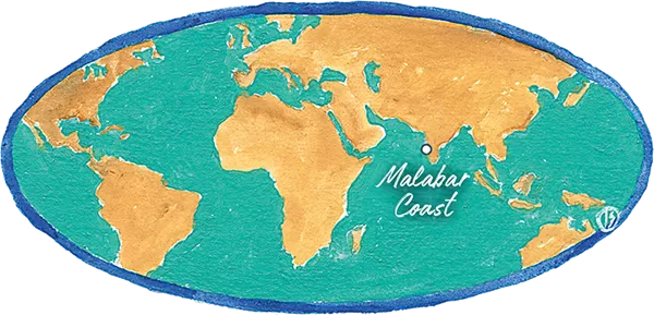 Malabar Coast - Pepper Map