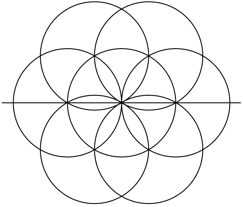 5. This is a classic Creation Diagram of six circles around one.