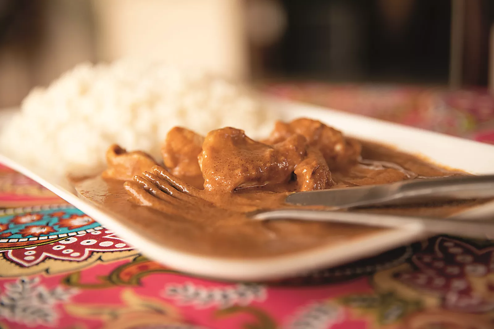 Domoda is a popular Gambian groundnut-based stew in which the protein of chicken or beef is supplemented by the country’s famous legume. 