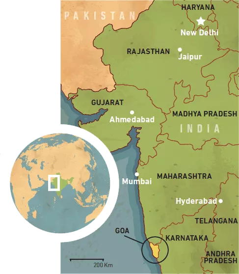 Map of Goa