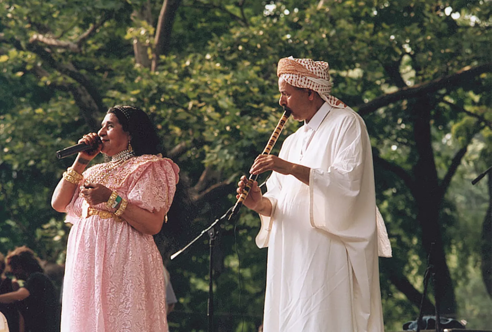 After decades of fame in Algeria and across North Africa, Remitti toured Europe and Asia. Her New York performance, right, was sponsored by the French government as part of “Vive La World,” an annual showcase for world-music acts.