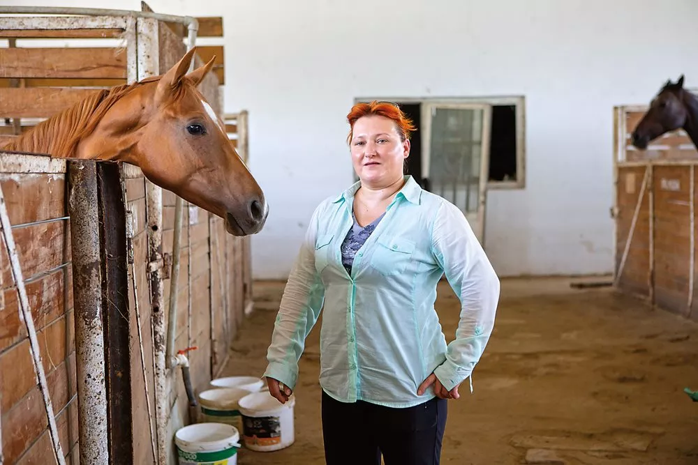 left Svetlana Kuznetsova is the registrar of the breed for the Equestrian Federation of Azerbaijan. She manages the stud book and is conducting DNA testing across the country to improve tracking and recordkeeping. 