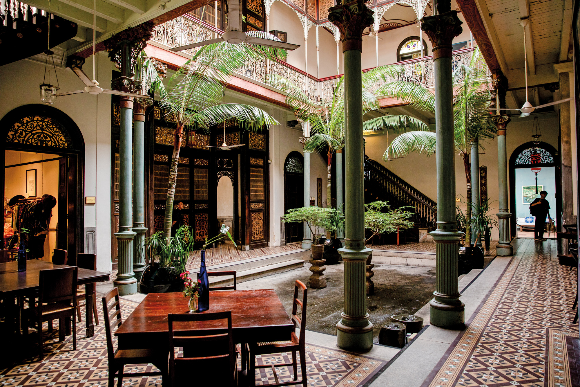 The Blue Mansion served as both family home and business headquarters for merchant Cheong Fatt Tze.