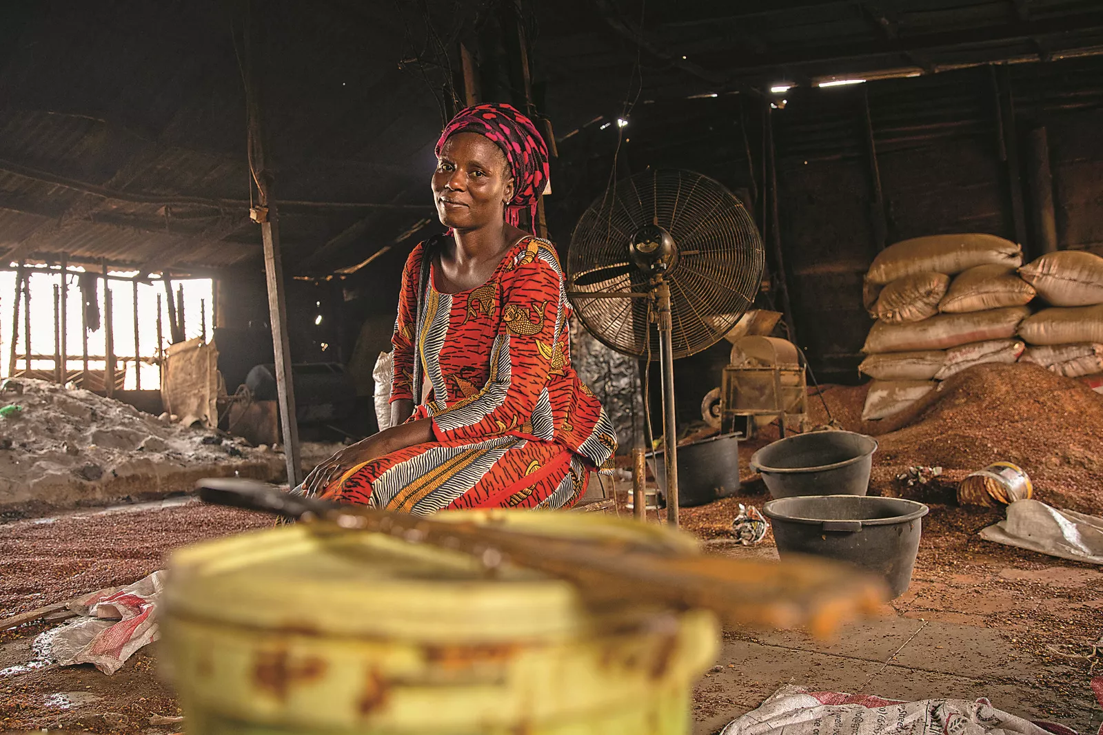 Adama Ceesay, 20, started her own business, Adama’s Processing Center, through Gambia’s EU-backed Youth Empowerment Project (YEP), which gave her access to loans to acquire a press for making groundnut oil and a paste-making machine for peanut butter. Beyond the regular local customers she serves, Ceesay has her eyes set beyond Gambia: “I sell them on Facebook, but I need help to sell more online.”