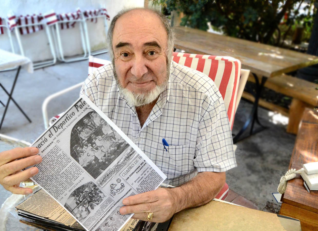 Former Palestino player Carlos Hasbun has collected newspaper clippings of the team for nearly 70 years. &ldquo;It was beautiful, and I will always be proud of Palestino,&rdquo; he says of his time with the club.