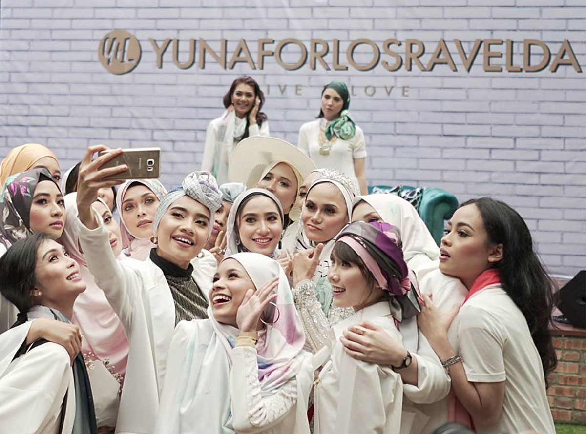 In November she kicked off her scarf line YunaForLosraVelda at a fashion show in Kuala Lumpur, Malaysia, with this photo posted to Instagram.