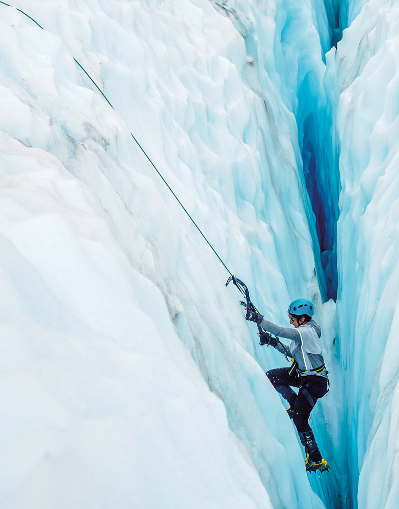 Training for Raha Moharrak&rsquo;s ascents of the seven summits included technical ice climbing. &ldquo;I&rsquo;m always interested in new peaks, but I love ice climbing. I love the feeling of steel on ice,&rdquo; she says.