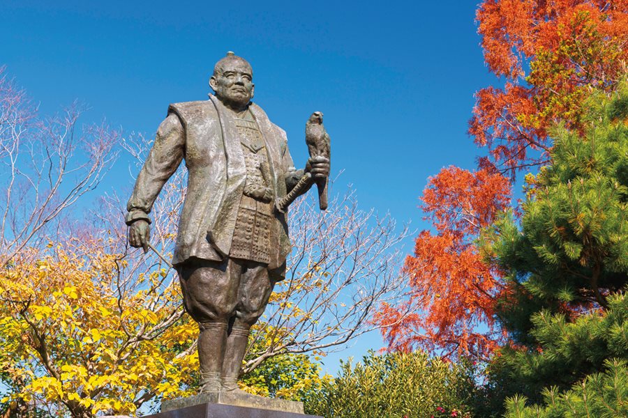 <p>Outside Sunpu Castle in Shizuoka city, a statue of Tokugawa leyasu, founder in 1603 of the Tokugawa shogunate, shows the military leader&rsquo;s enthusiasm for falconry as both sport and symbol of power.</p>
