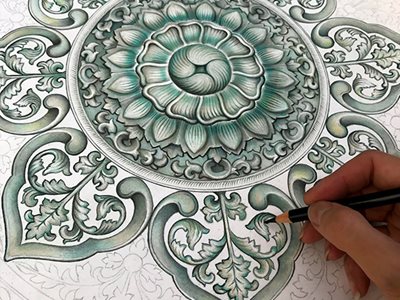 Art of Islamic Patterns: A Southeast Asian Rosette
