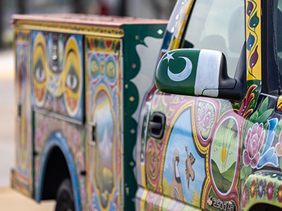 Pakistani Art Trucks on a Bridge of Culture
