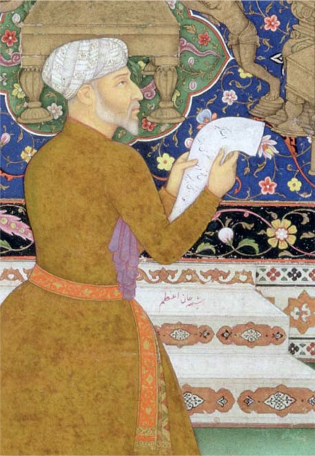 This detail from a 17th-century painting by Mughal court painter Bichtir shows one of the court&rsquo;s many chroniclers, who helped the Mughal elite advance an imperial culture that included scientific concepts developed locally and afar.