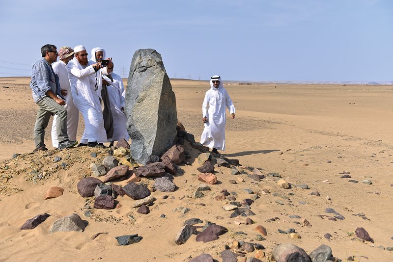 Milestone 28, found in 2012 lying on the ground, became a curiosity to Alkadi and his fellow researchers when they returned to it in 2018 and found that someone—they knew not who—had returned it to its original vertical position. 