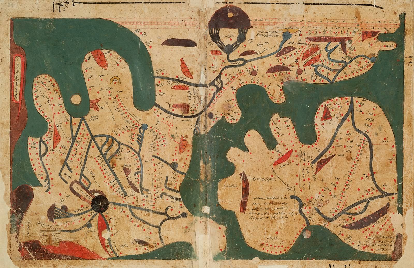 The original of this world map was likely drawn in the 12th century CE.