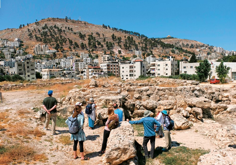 In Nablus, Palestine, tourists visit the archeological site of Tel Balata, believed to be the Canaanite town of Shechem, where the site&rsquo;s finds included cuneiform tablets that link its early history to that of dozens of sites from the Mediterranean to Mesopotamia.