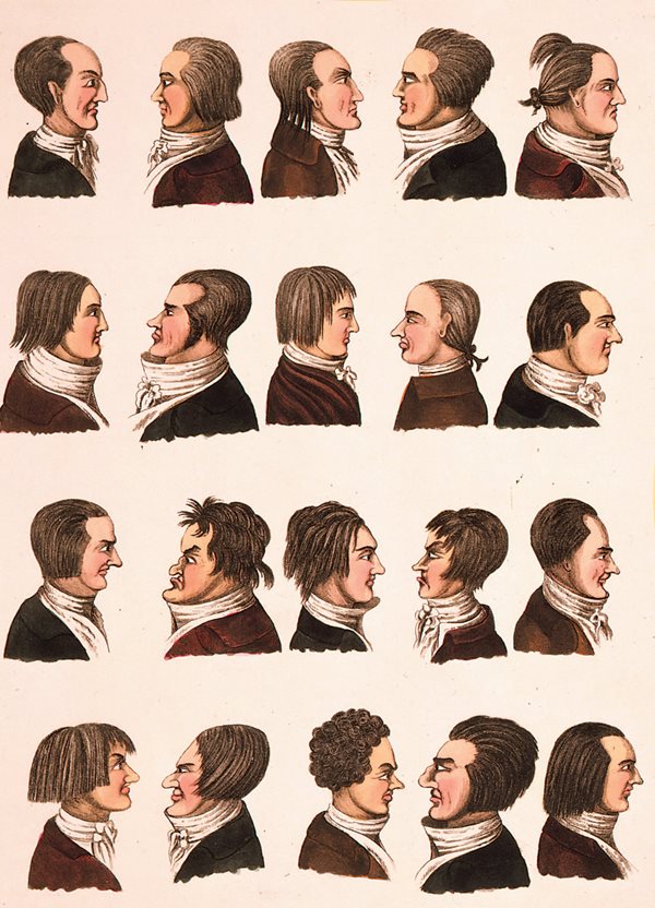 Ridiculing London&rsquo;s nouveau-riche nabobs&mdash;a pejorative play on the Indian title <i>nawab </i>that also references their profits from the East India Company&mdash;this illustration of 20 men&rsquo;s hairstyles dates from 1811, a year after Mahomed opened London&rsquo;s first Indian restaurant, <i>below</i>, in a district popular among the nabobs. Despite rave reviews, it bankrupted him.