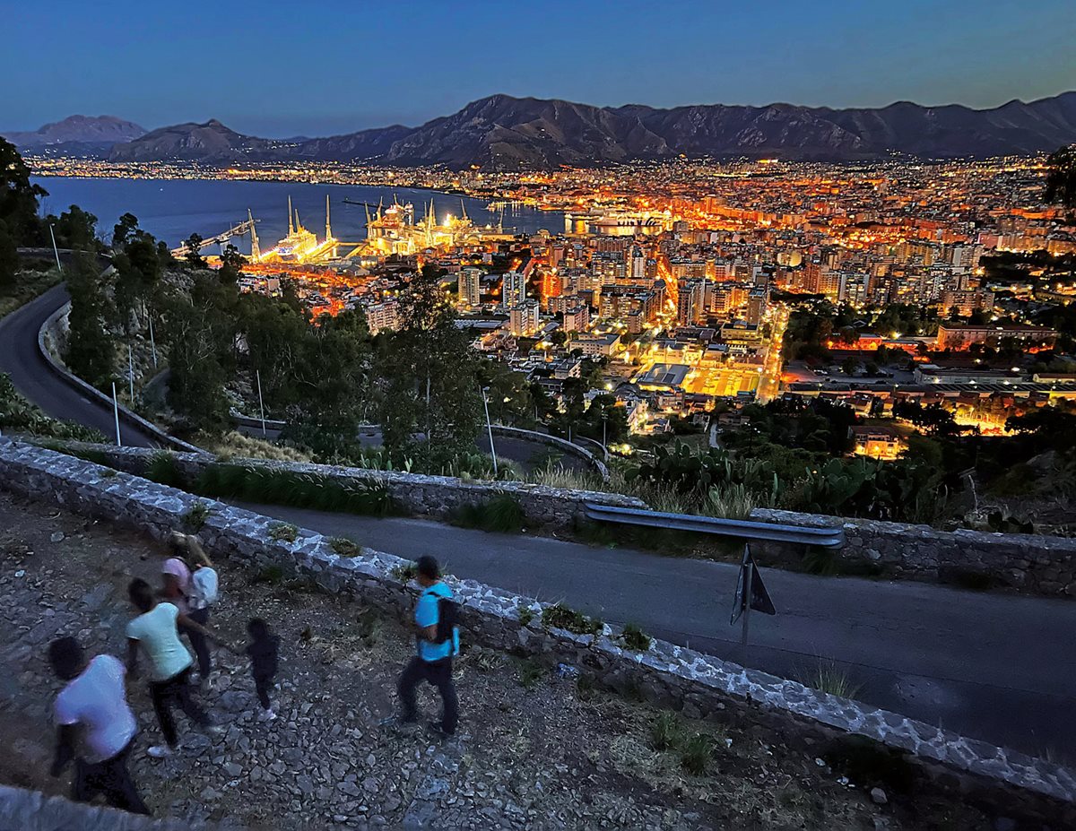 An evening hike on Monte Pellegrino takes a family up one of the high, defensible hills that surround the wide, crescent bay that made Palermo a maritime crossroads and a crucible of Mediterranean power and culture for nearly 3,000 years.