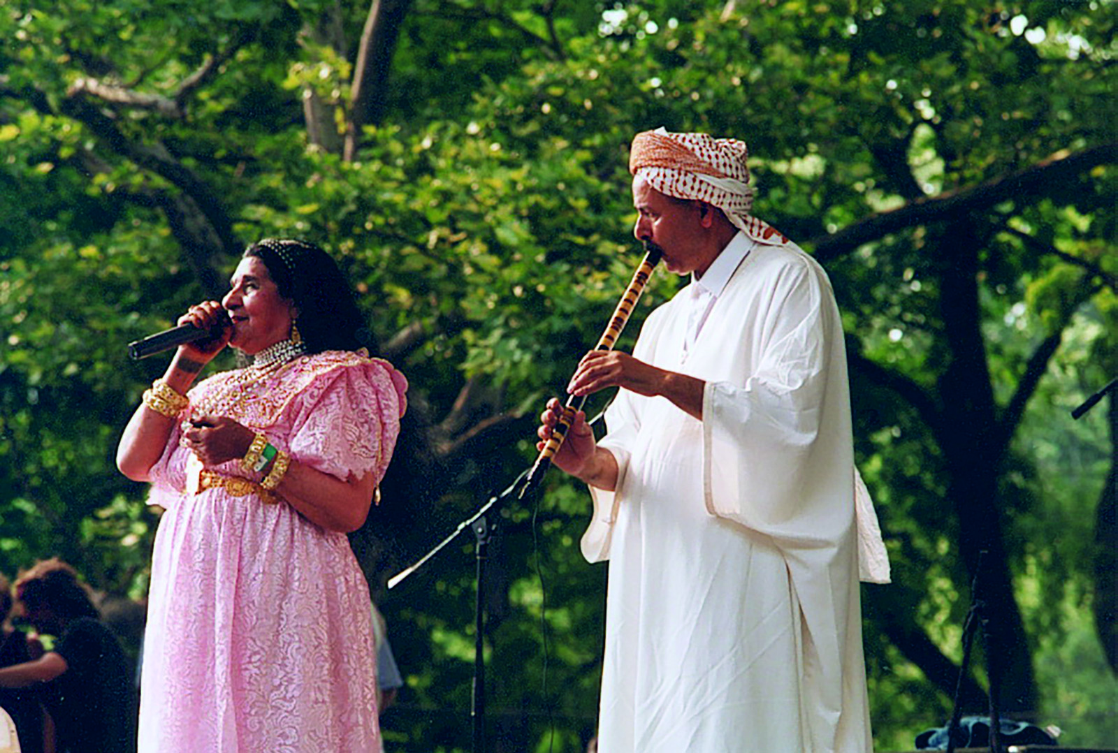 After decades of fame in Algeria and across North Africa, Remitti toured Europe and Asia. Her New York performance, right, was sponsored by the French government as part of “Vive La World,” an annual showcase for world-music acts.