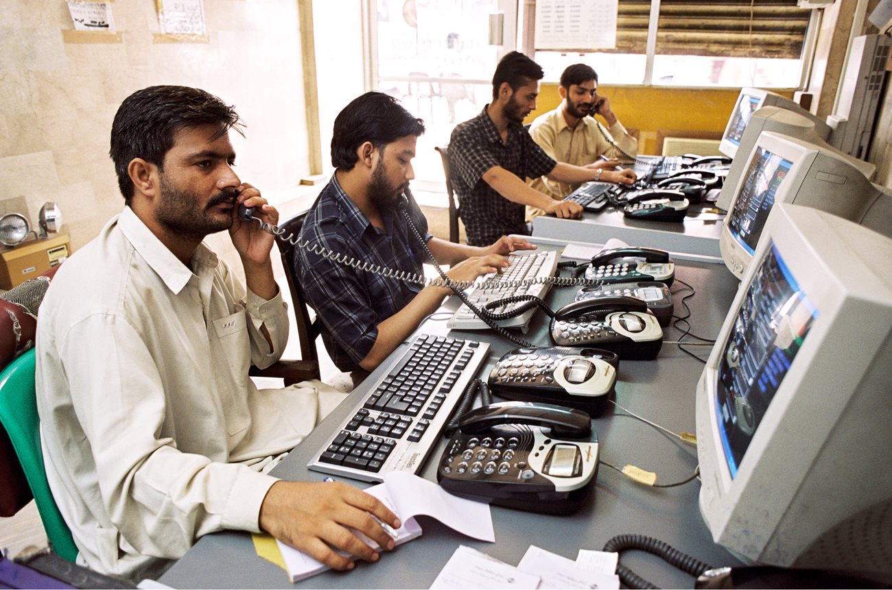 Edhi emergency dispatchers operate around the clock. From any phone in Pakistan, dialing 154 connects a caller with the Edhi ambulance service.