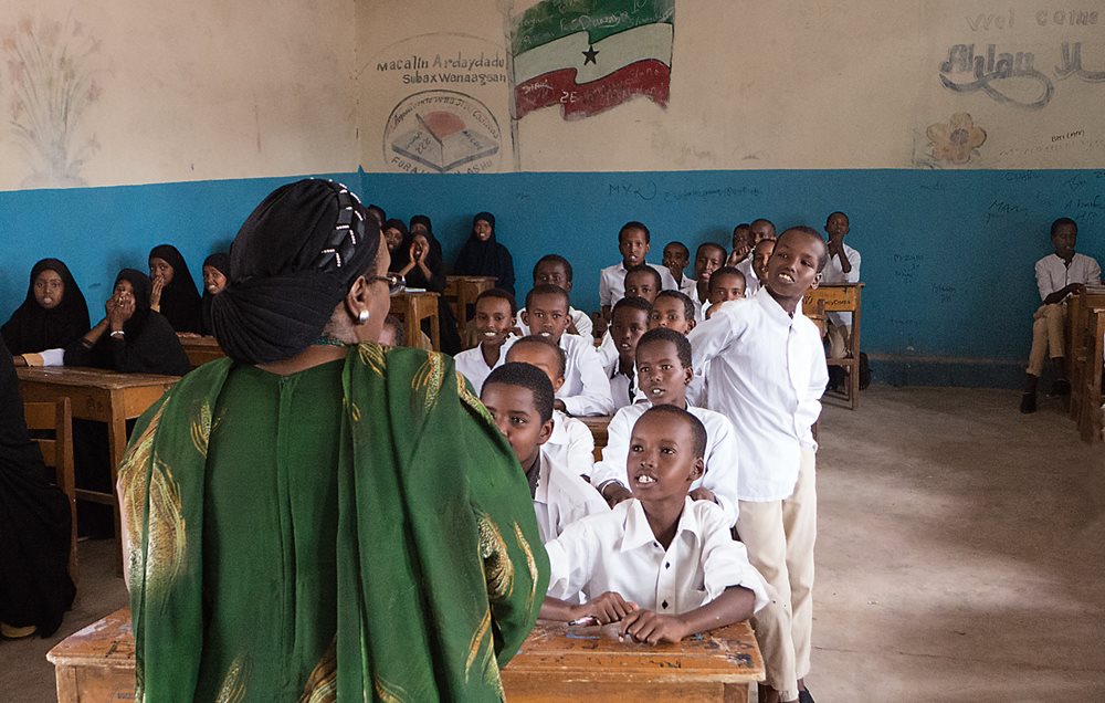 When Adan walks into a classroom at the Ma&rsquo;alin Daud Primary School in Hargeisa, students greet her with a chorus of cheers of <i>&ldquo;Edo! Edo!&rdquo;</i> (Auntie! Auntie!). It&rsquo;s a title of both affection and respect that she often hears wherever she goes. Her message to the students: &ldquo;Stay in school! Do well in school!&rdquo;&nbsp;