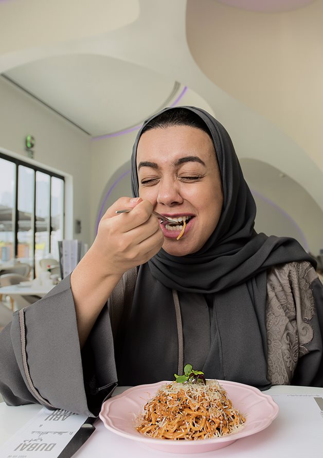 First-timer Mariam Habidi samples chef Njogu&rsquo;s Camel Bolognese at Switch. Her verdict? &ldquo;Better than I was expecting.&rdquo;