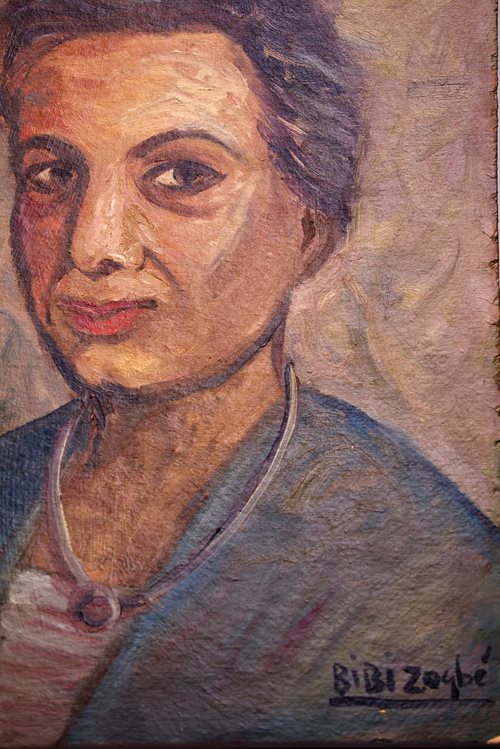 Zogbé did not date the painting that today is her only known self-portrait. Based on style and Zogbé’s apparent age in the image, Barakat believes it dates from the 1950s. Zogbé lived to 83 years of age.  