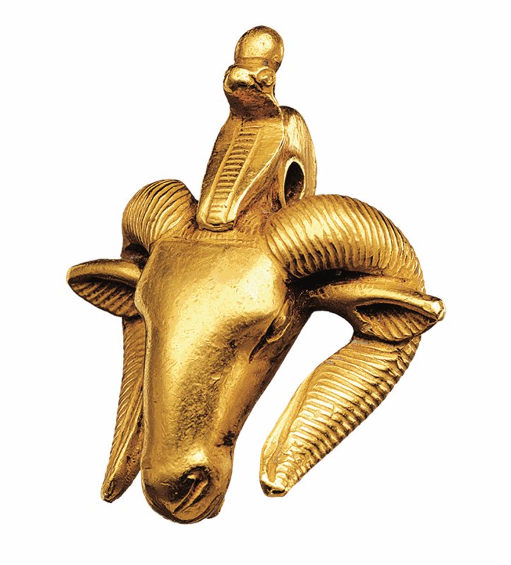 Nubian Because this gold ram’s head probably made for a Kushite king between 712 BCE and 664 BCE.